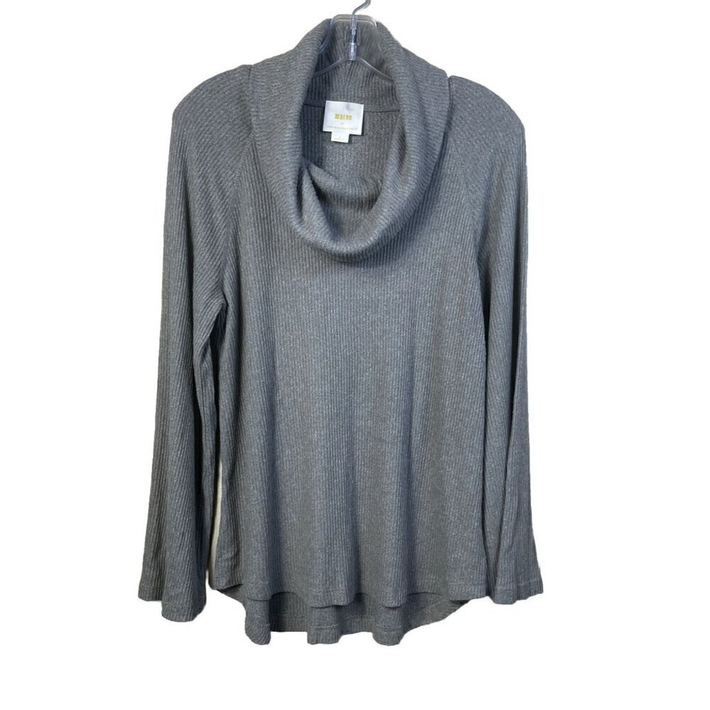 Anthropologie Maeve Women’s Pullover Sweater Green Long Sleeve Cowl Neck Sz M